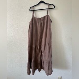 Michael Stars Brown Midi Dress